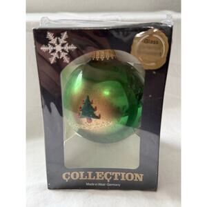 Vintage Kugelgruss West Germany Glass Collector Christmas Ornament